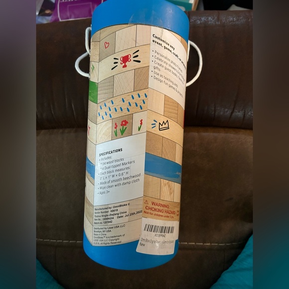 Tumbling Tower🗼Game w 54 Blank Tumbling Blocks🧱 4 Coloring Markers🖍️ - Picture 4 of 8